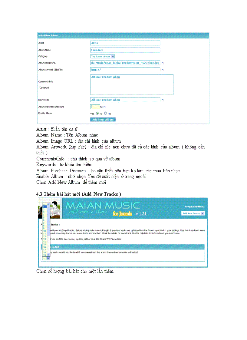 image for page Lab Site Nhạc Với Joomla