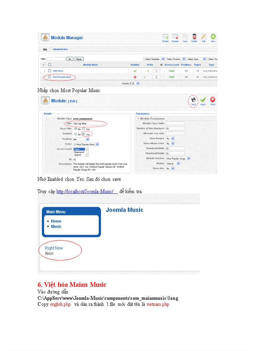 image for page Lab Site Nhạc Với Joomla