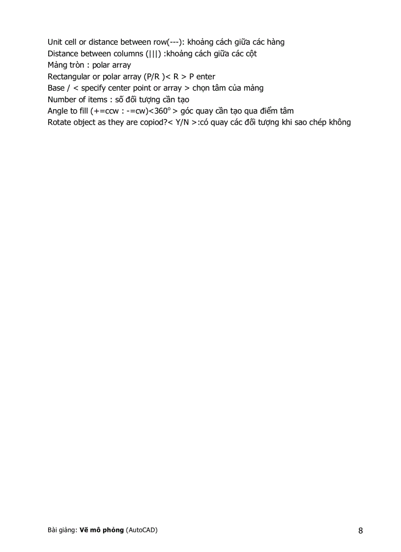 image for page Tóm tăt Bài Giảng Autocad
