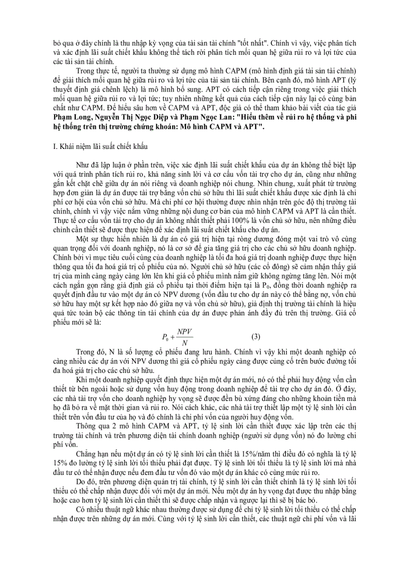 image for page Bàn về Lãi Xuất Chiếc Khấu