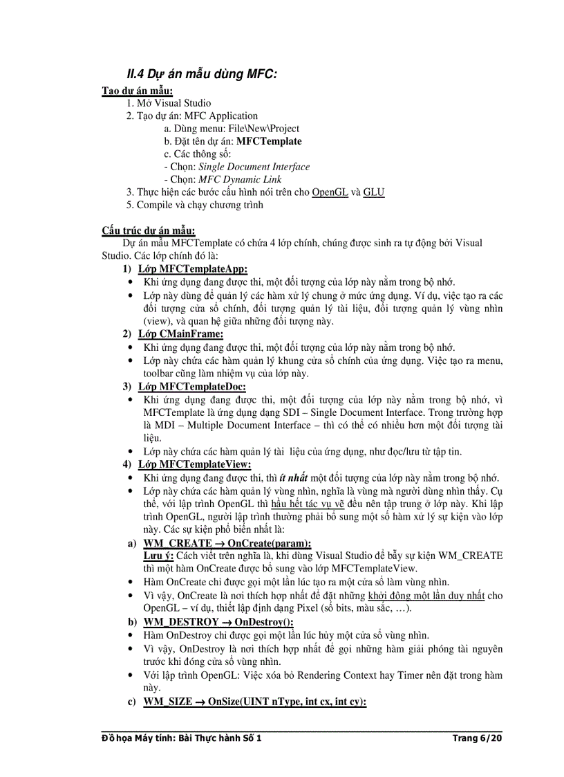 image for page Tutorial hướng dẫn cách tích hợp OpenGL vào trong một ứng dụng MFC