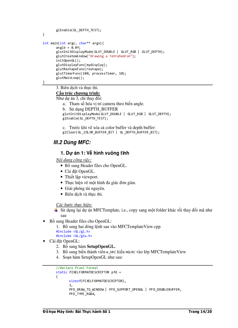 image for page Tutorial hướng dẫn cách tích hợp OpenGL vào trong một ứng dụng MFC
