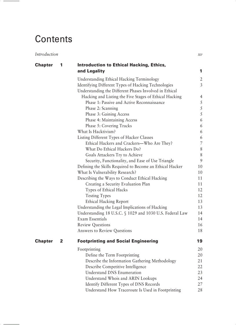 image for page Certiﬁed Ethical Hacker Review Guide