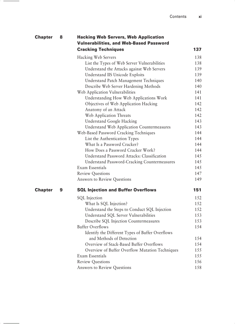 image for page Certiﬁed Ethical Hacker Review Guide