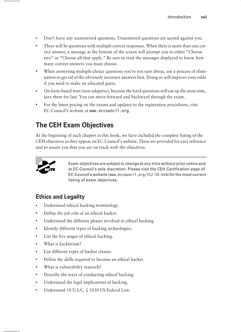 image for page Certiﬁed Ethical Hacker Review Guide