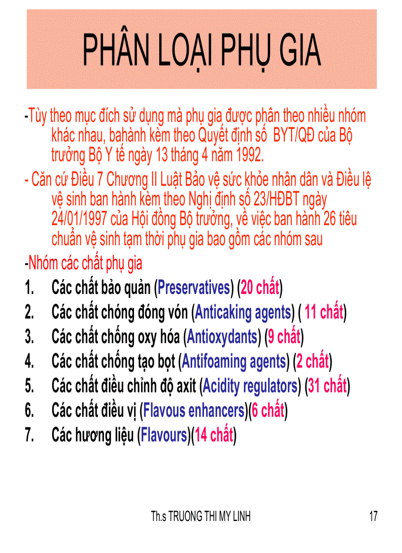 image for page Phụ gia trong chế biến thực phẩm