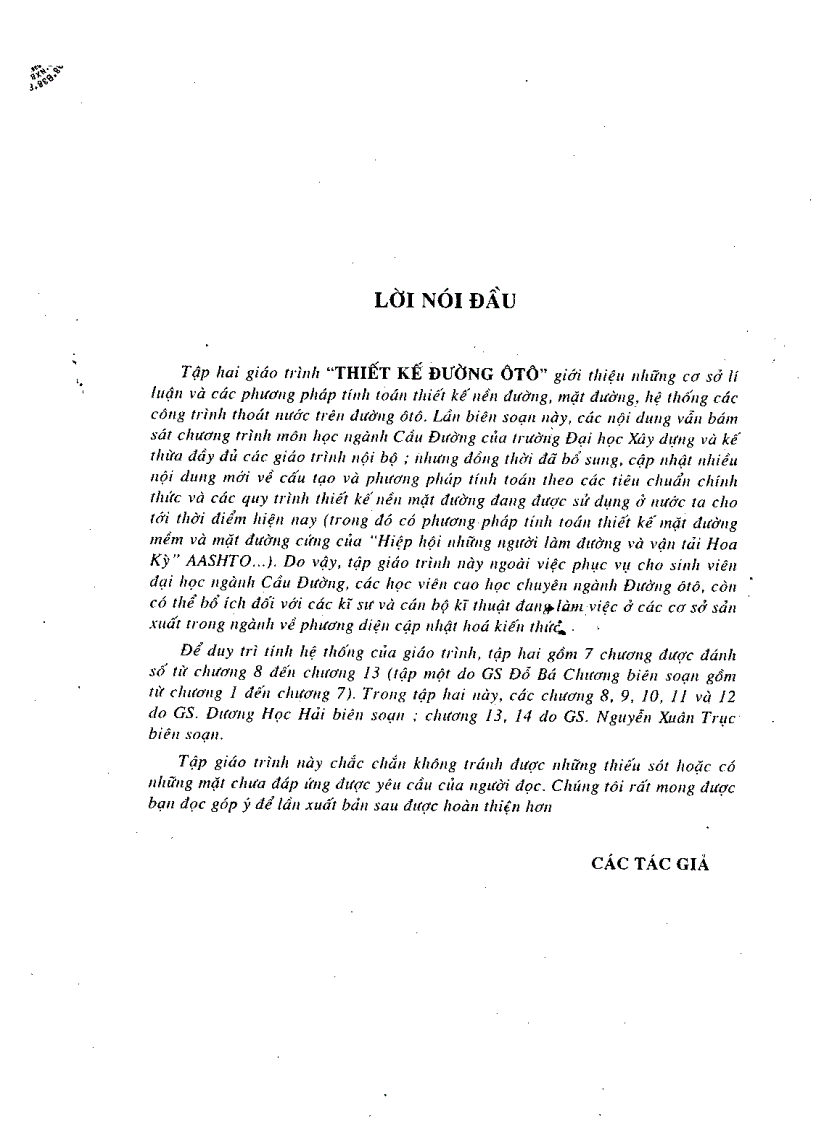 image for page Bài giảng đường ô tô tập 1 2 3