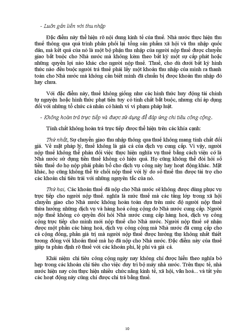 image for page Tài liệu bồi dưỡng cho công chức mới Chuyên đề LÝ LUẬN CHUNG VỀ THUẾ