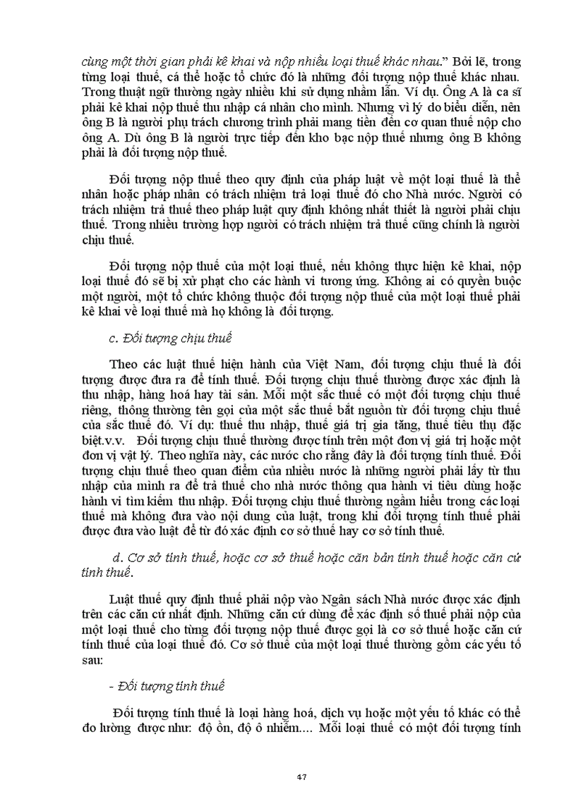 image for page Tài liệu bồi dưỡng cho công chức mới Chuyên đề LÝ LUẬN CHUNG VỀ THUẾ