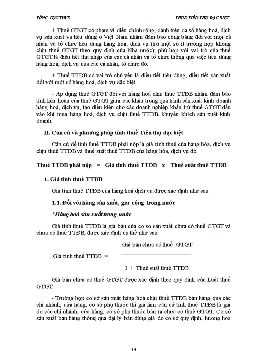 image for page Tài liệu bồi dưỡng cho công chức mới Chuyên đề THUẾ TIÊU THỤ ĐẶC BIỆT