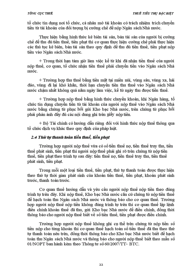 image for page Tài liệu bồi dưỡng cho công chức mới Chuyên đề THUẾ TIÊU THỤ ĐẶC BIỆT