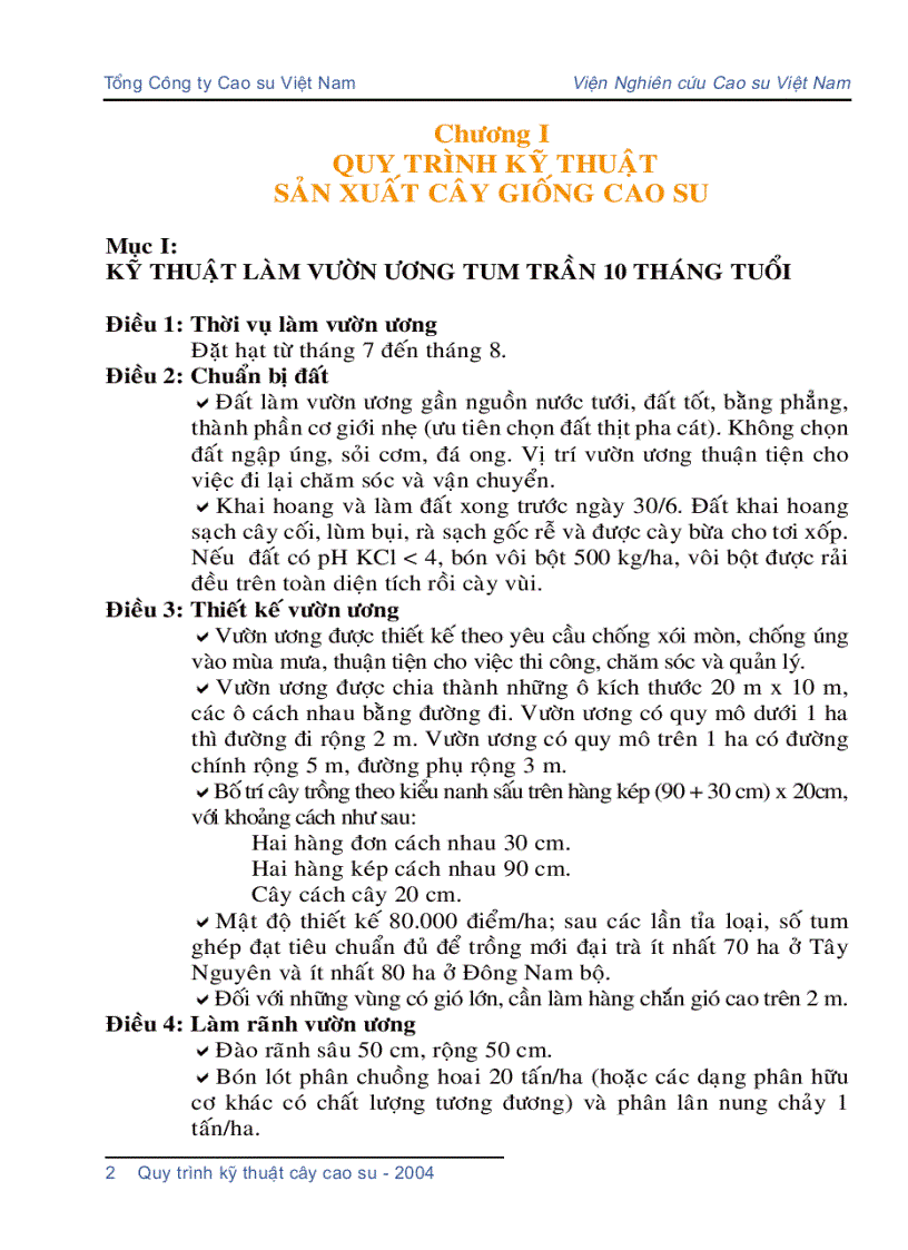 image for page Quy trình kỹ thuật cây cao su