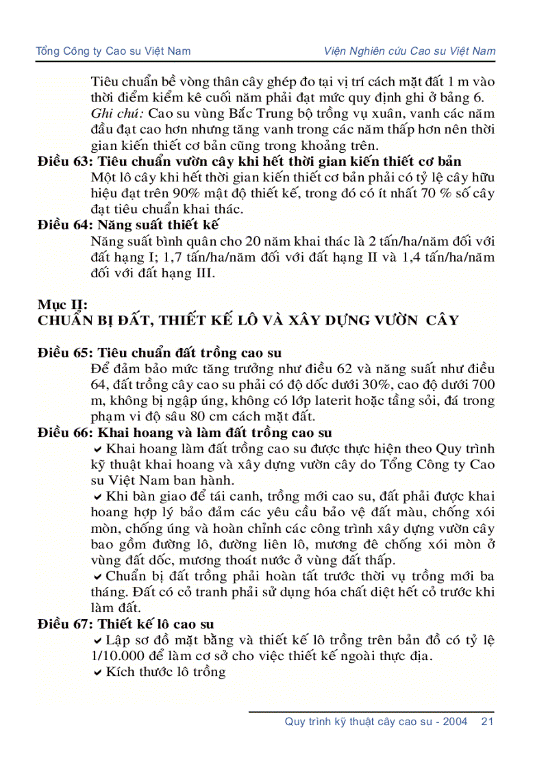 image for page Quy trình kỹ thuật cây cao su