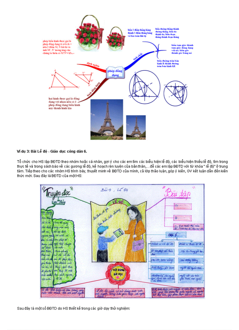 image for page Tổ chức hoạt động dạy học với bản đồ tư duy
