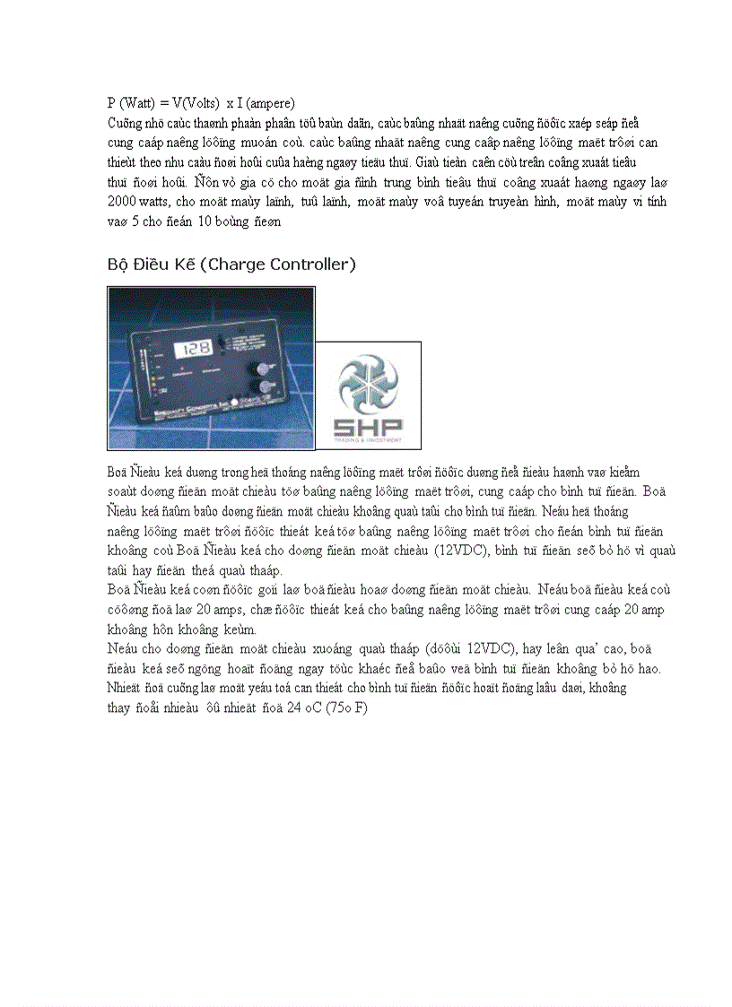 image for page Hệ thống năng lượng mặt trời