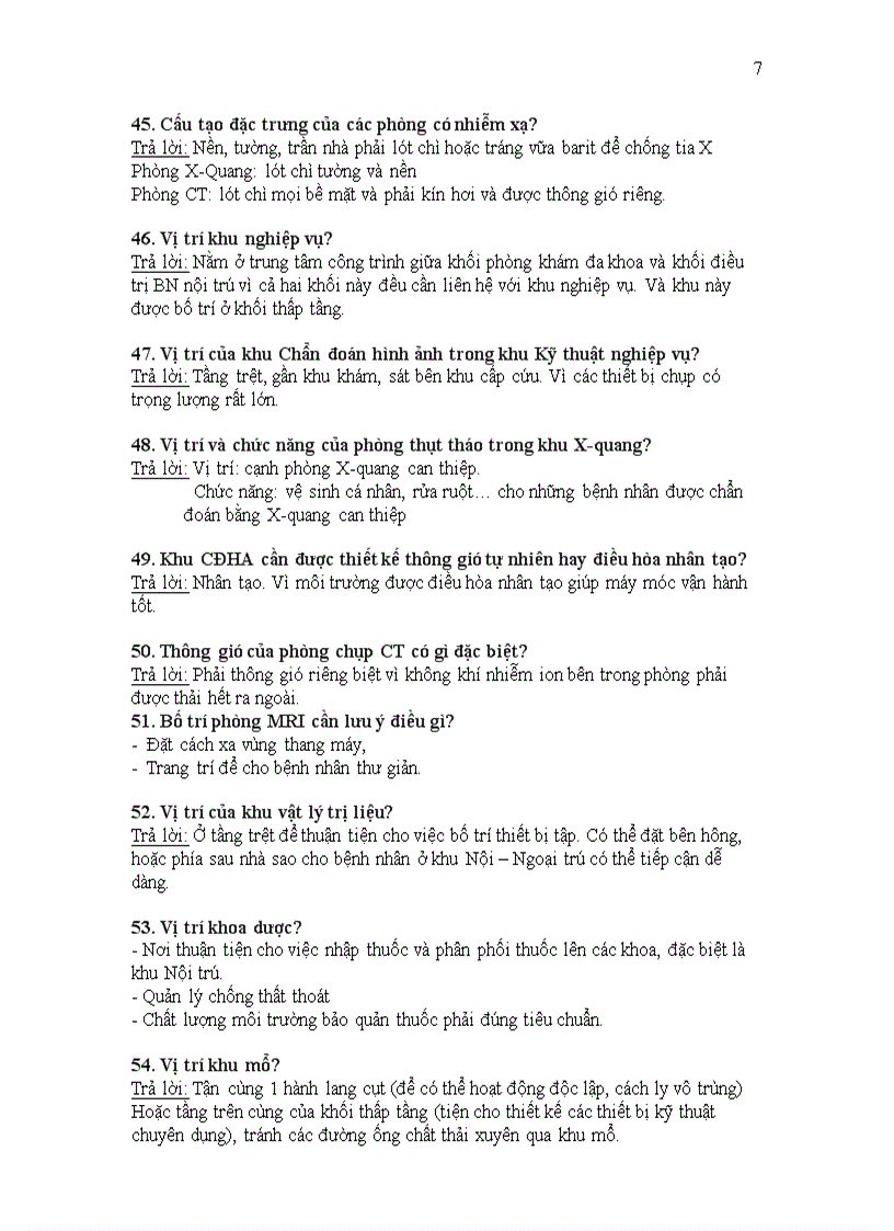 image for page Câu hỏi ôn tập môn kiến trúc bệnh viện 83 câu hỏi và đáp án
