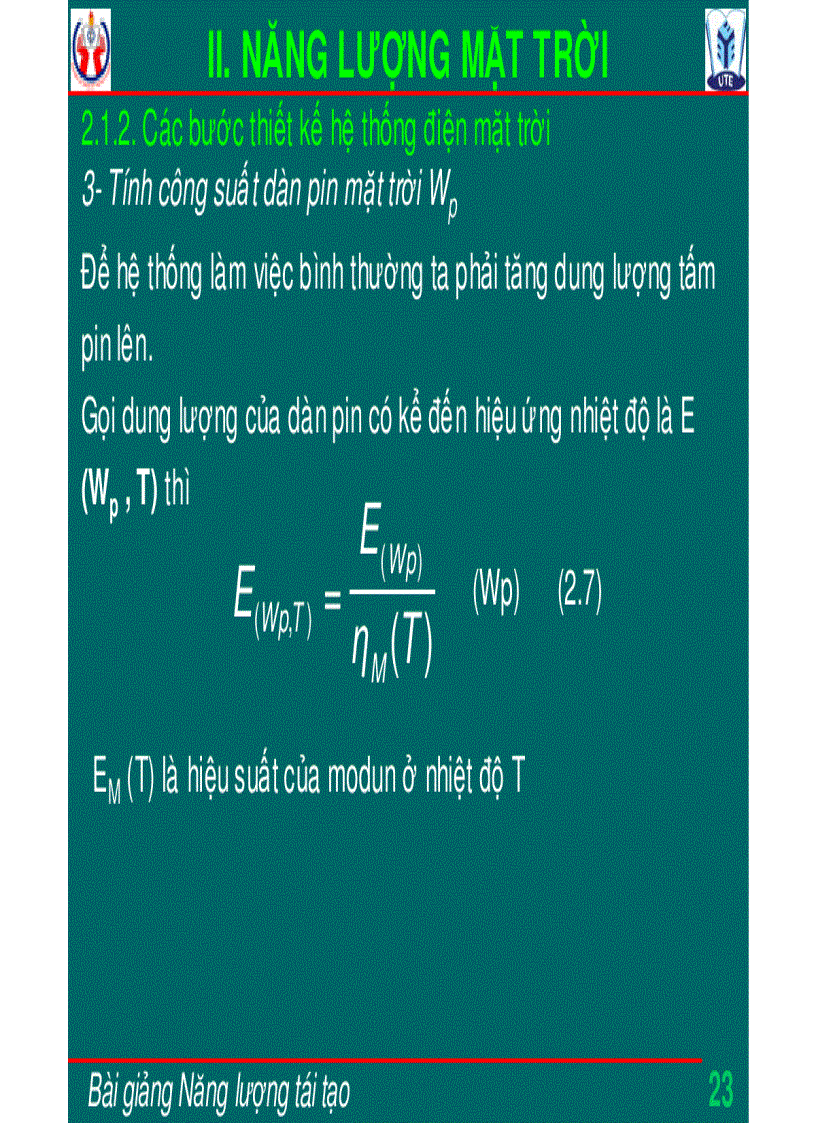 image for page Bài giảng năng lượng tái tạo