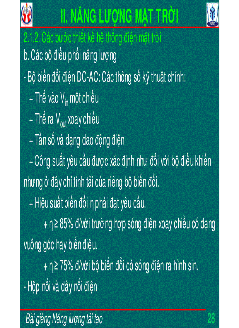 image for page Bài giảng năng lượng tái tạo