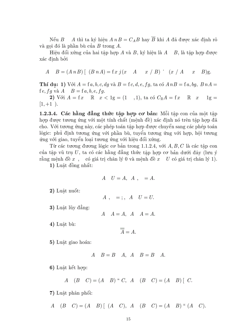 image for page Giáo trình cơ sở toán học
