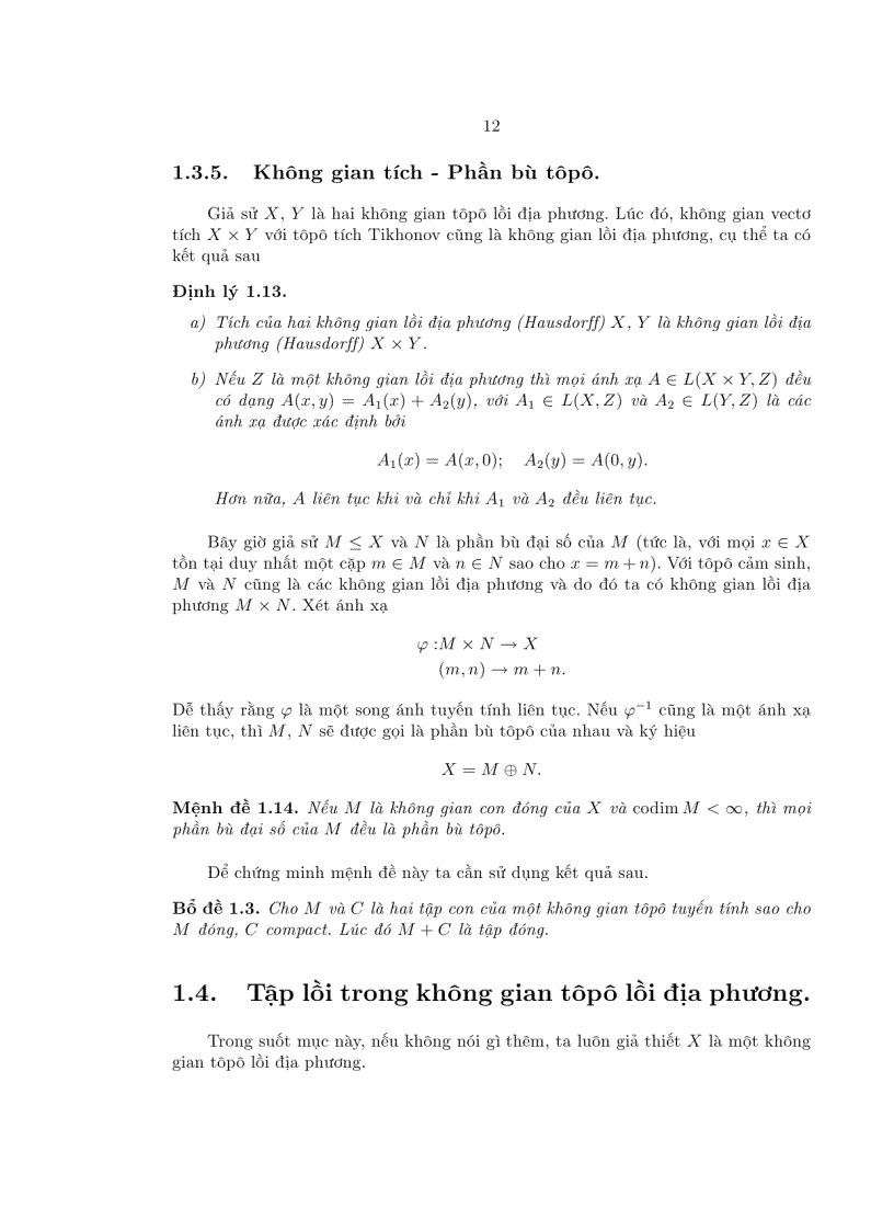 image for page Giáo trình Giải tích lồi