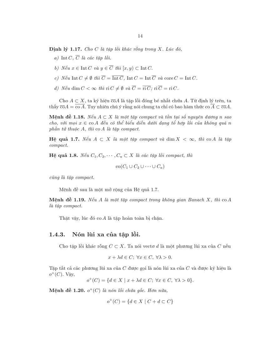 image for page Giáo trình Giải tích lồi