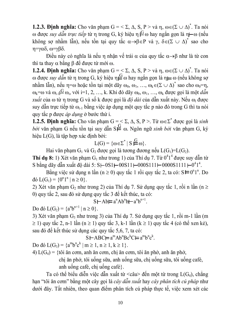 image for page Giáo trình Lý thuyết ngôn ngữ hình thức và Otômat