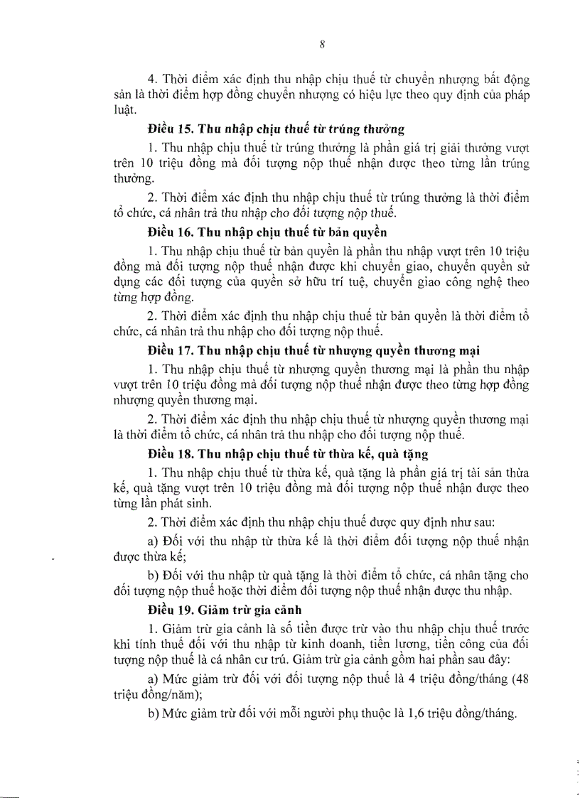 image for page Luật thuế thu nhập