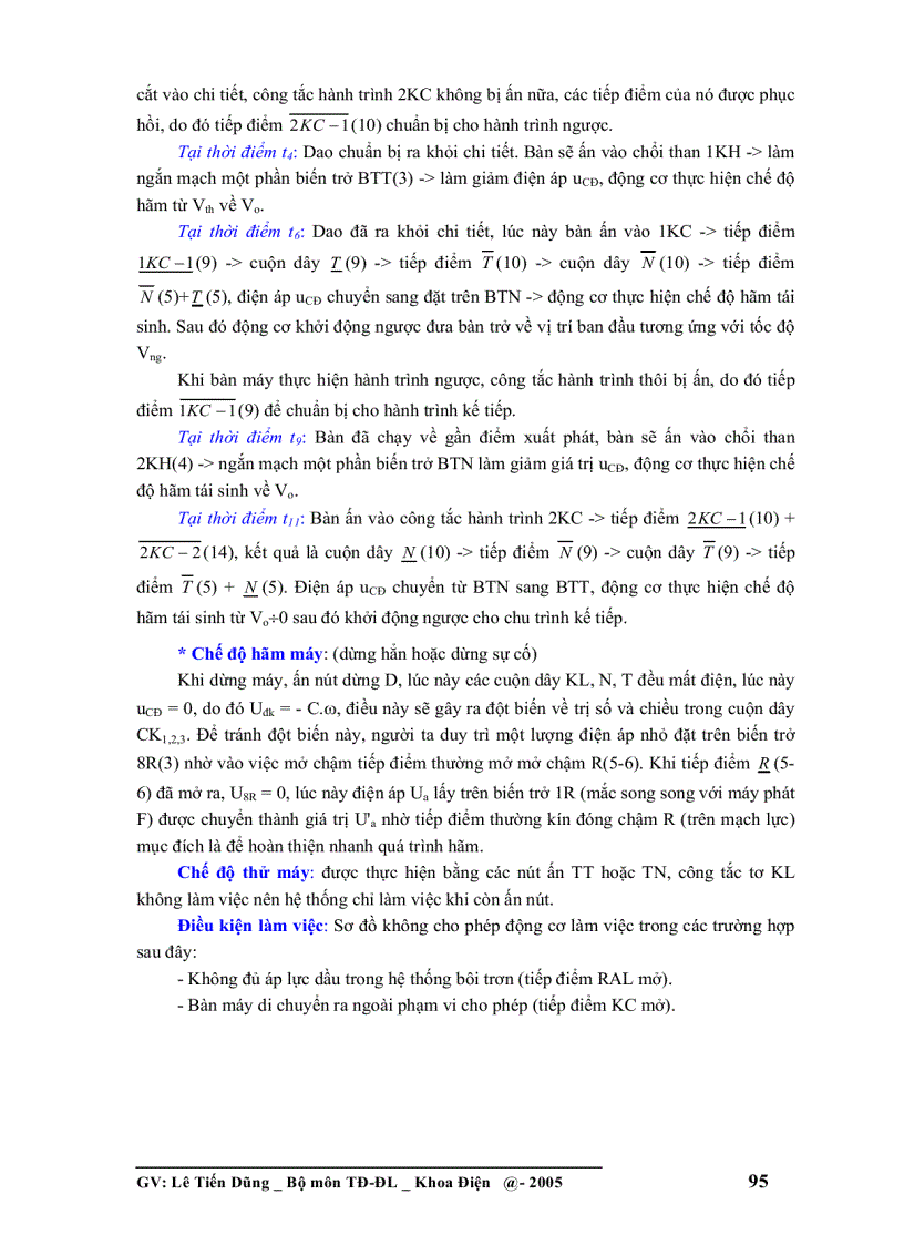 image for page TRANG BỊ ĐIỆN Các sơ đồ hệ thống điều khiển truyền động điện điển hình Lê Tiến Dũng