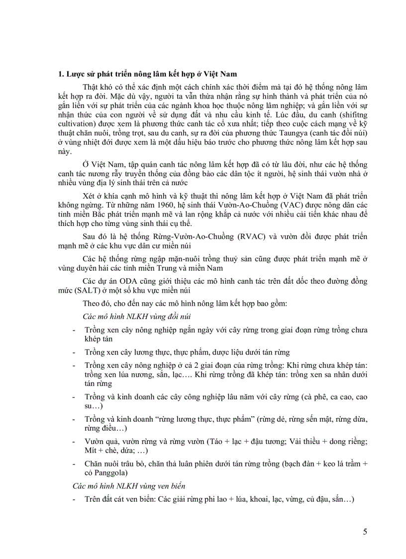 image for page Cẩm nang ngành lâm nghiệp Sản xuất nông lâm kết hợp ở Việt Nam