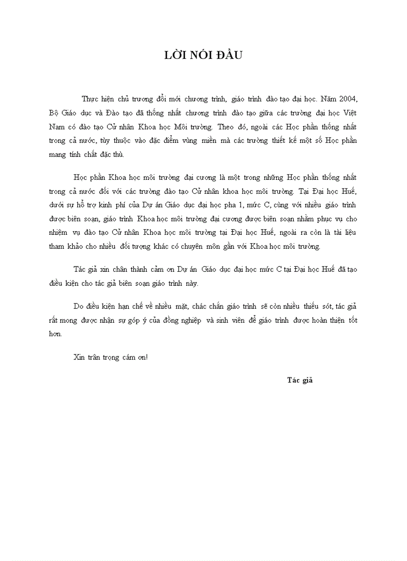 image for page Giáo trình khoa học môi trường đại cương