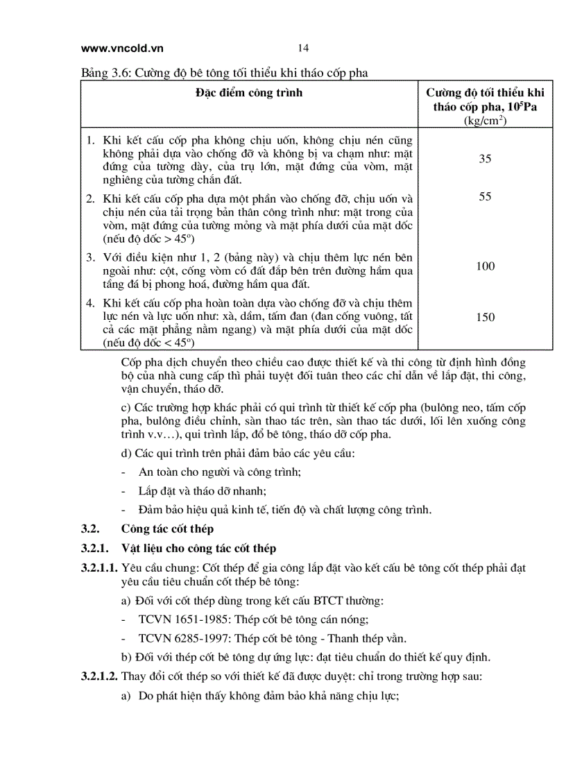 image for page Tiêu chuẩn ngành Các công trình thủy lợi Kết cấu bê tông cốt thép Yêu cầu kỹ thuật thi công và nghiệm thu