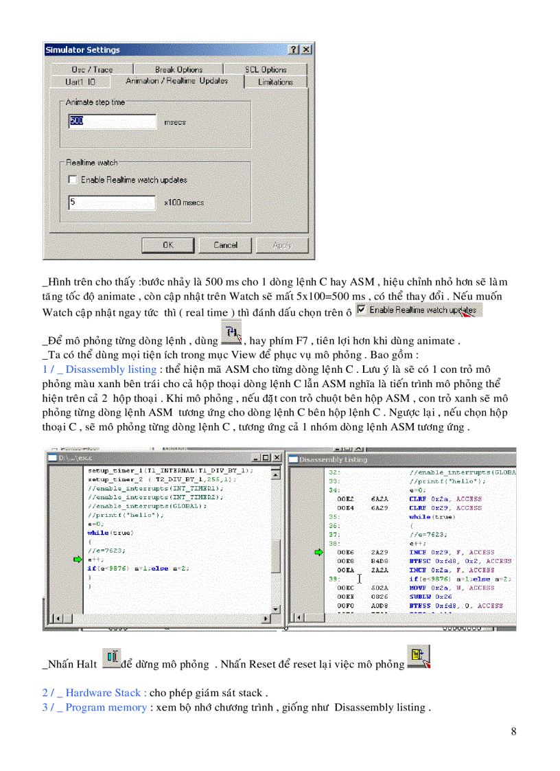 image for page Hướng dẫn sử dụng chương trình lập trinh C cho vi điều khiển PIC