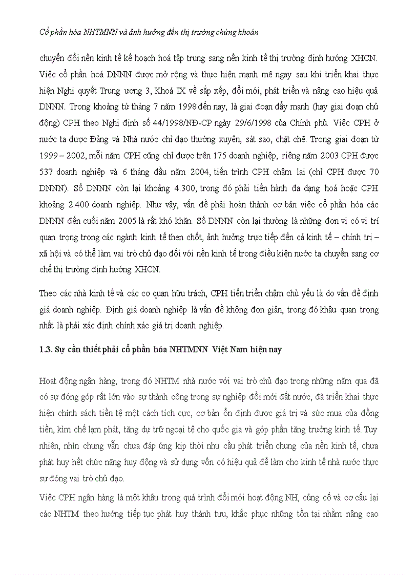 image for page Tiểu luận thị trường tài chính ảnh hưởng của thị trường chứng khoán đến nhtm việt nam