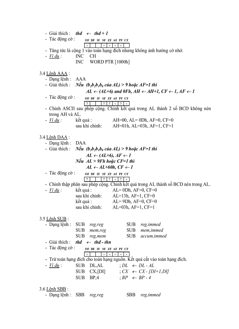 image for page Tập Lệnh 8088 8086 Của Intel
