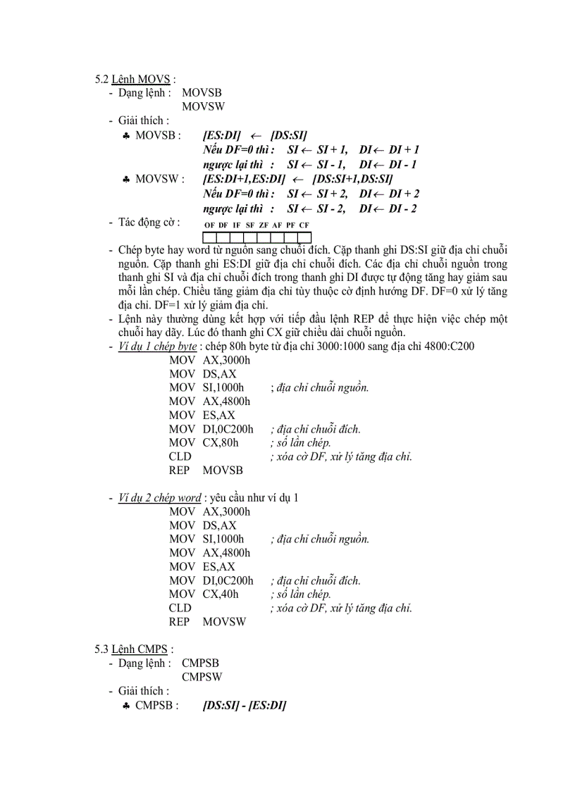 image for page Tập Lệnh 8088 8086 Của Intel