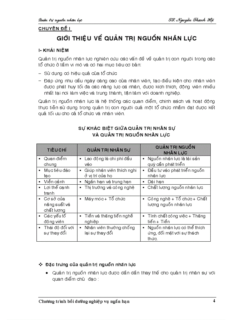Tổng hợp tài liệu Quản trị nguồn nhân lực HR 4
