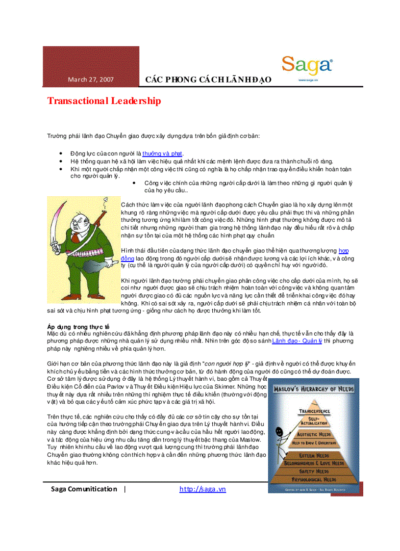 image for page Các phong cách lãnh đạo