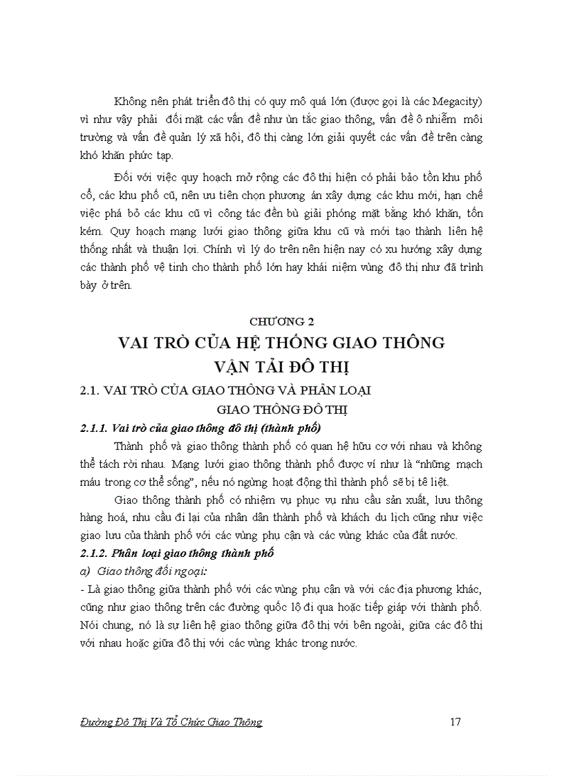 image for page Giáo trình Đường Đô Thị và Tổ Chức Giao Thông