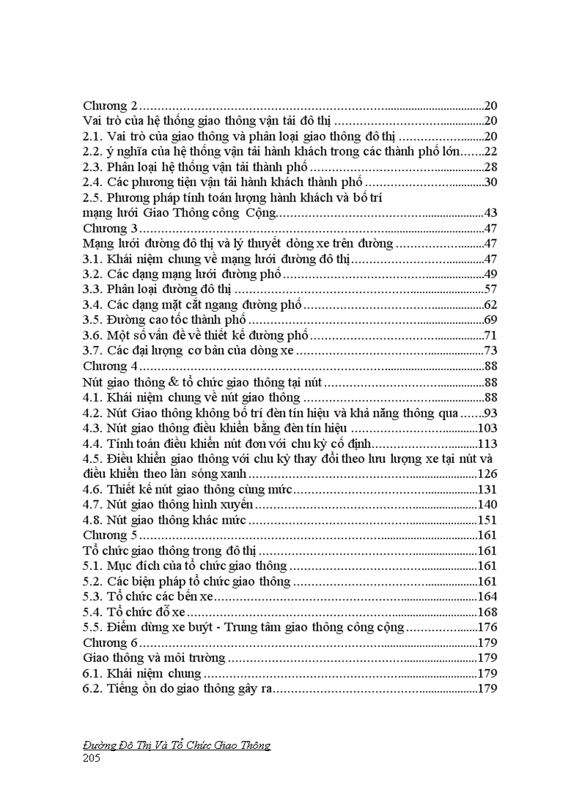 image for page Giáo trình Đường Đô Thị và Tổ Chức Giao Thông