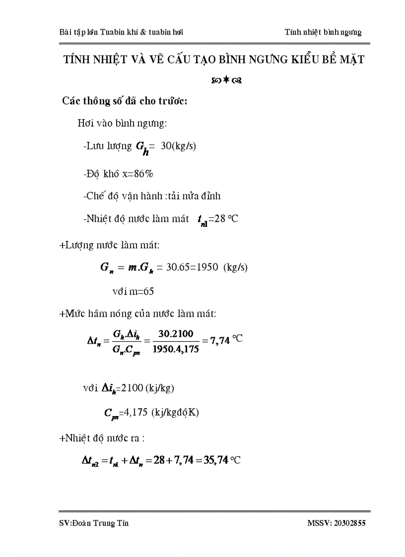 image for page Bài tập lớn tuabin Tính nhiệt và vẽ cấu tạo bình ngưng kiểu bề mặt