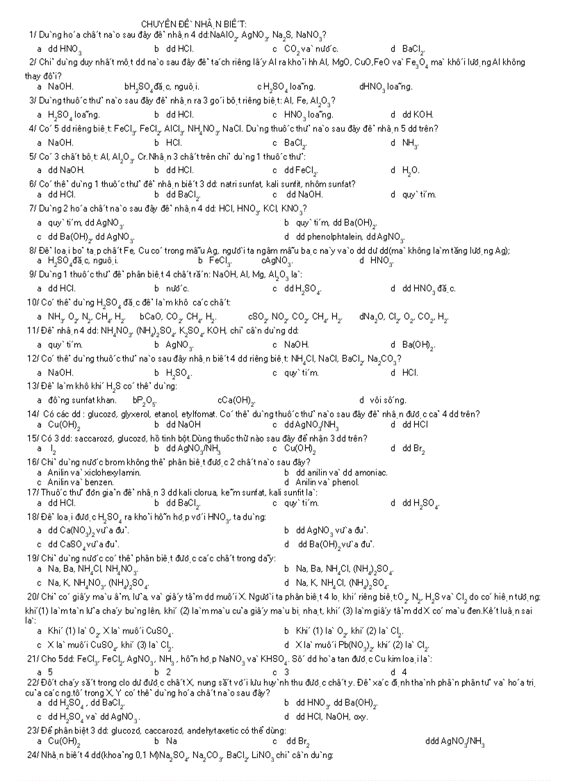 image for page Chuyên đề hóa học 1 1 nhận biết hóa học vô cơ 1