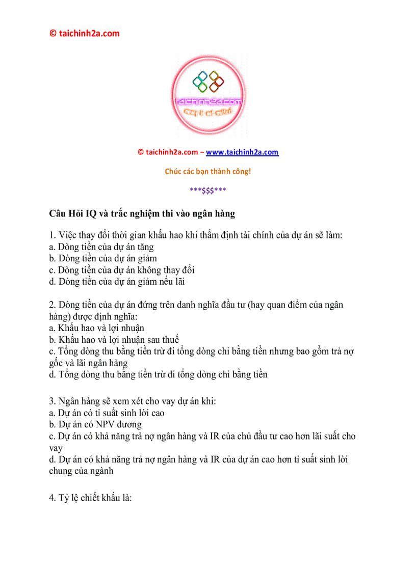 image for page Tài liệu ôn thi về ngân hàng rất hay 1