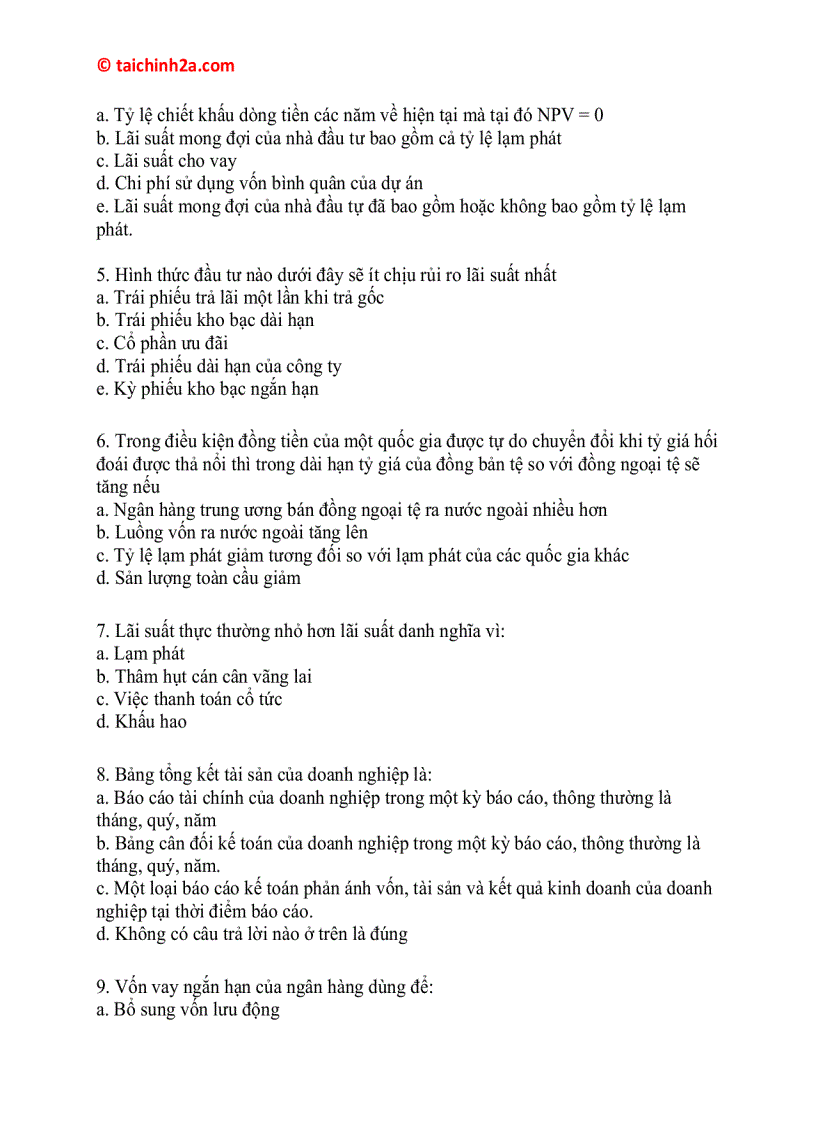 image for page Tài liệu ôn thi về ngân hàng rất hay 1