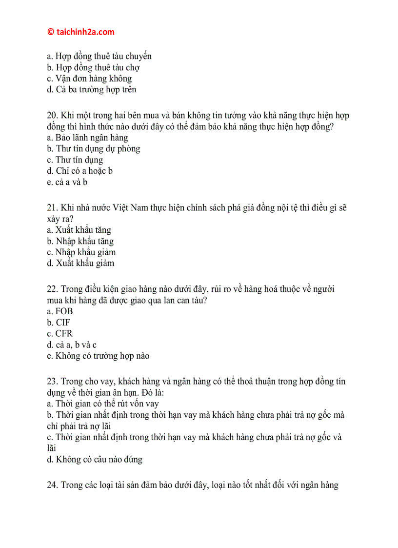 image for page Tài liệu ôn thi về ngân hàng rất hay 1