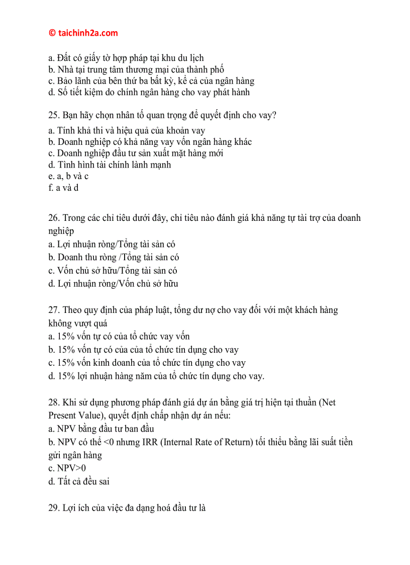 image for page Tài liệu ôn thi về ngân hàng rất hay 1