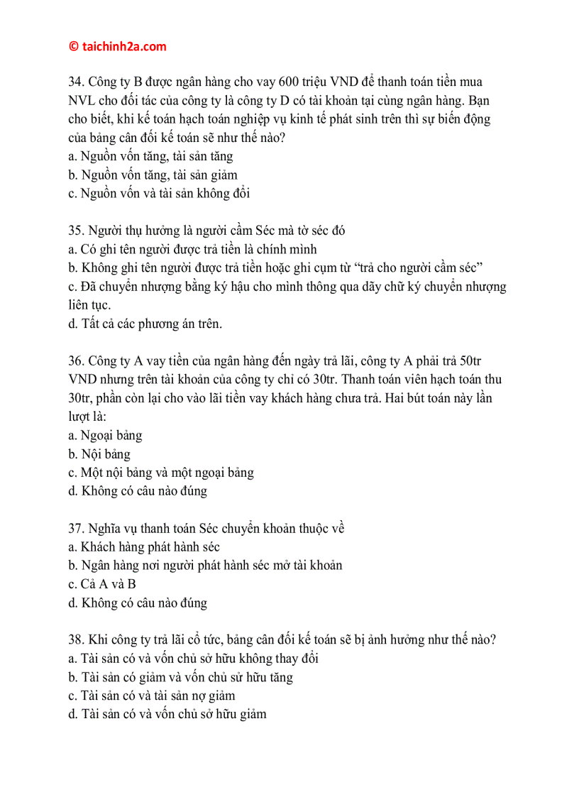 image for page Tài liệu ôn thi về ngân hàng rất hay 1