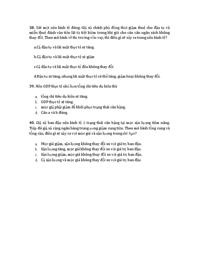 image for page Bài giảng Kinh tế vi mô đại học kinh tế có đề thi hay