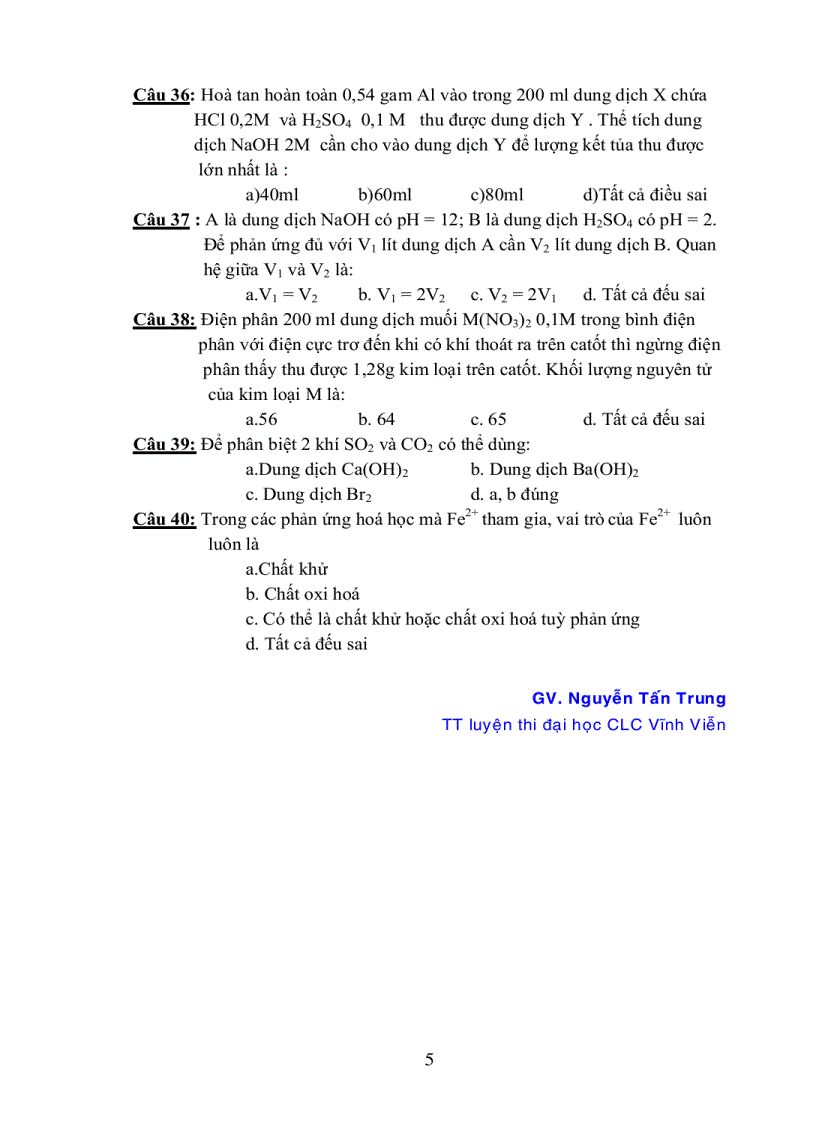 image for page Tổng hợp các tài liệu về đề thi mẫu môn hóa rất hay 4