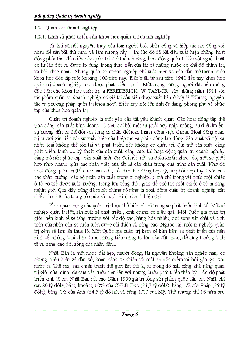 image for page Bài giảng Quản trị doanh nghiệp dành cho SV Đại học Cao đẳng