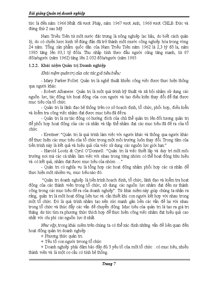 image for page Bài giảng Quản trị doanh nghiệp dành cho SV Đại học Cao đẳng